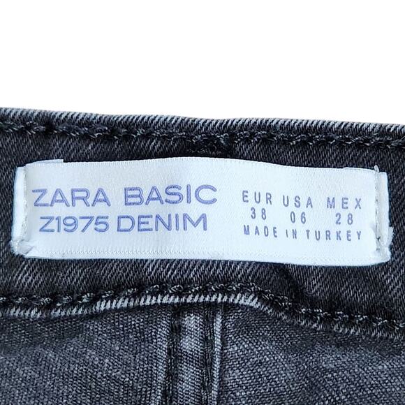 Women's Zara Basic Z1975 Denim jeans gray size 6 - Picture 5 of 8